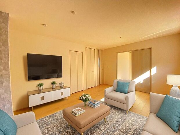 CGで家具を配置しております。家具配置のイメージにご覧ください。 