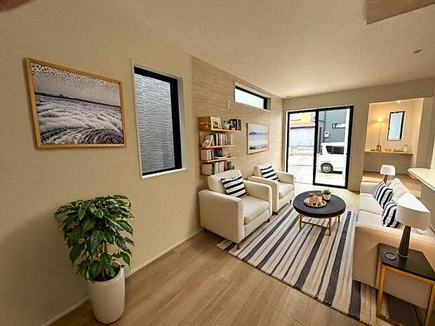 CGで家具を配置しております。家具配置のイメージにご覧ください。 