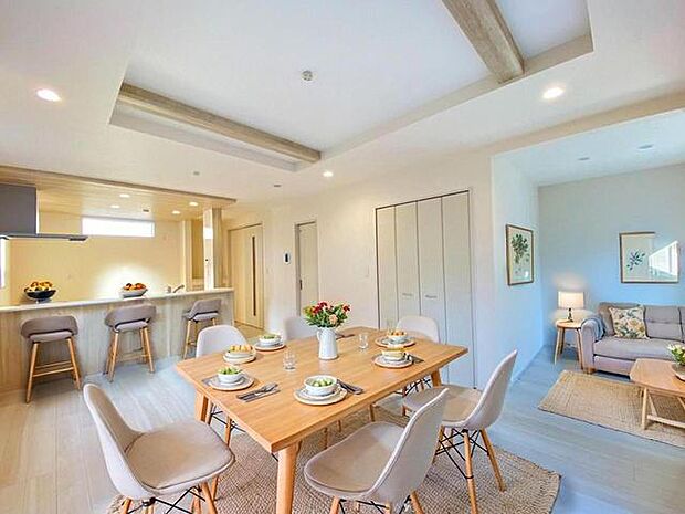 CGで家具を配置しております。家具配置のイメージにご覧ください。 