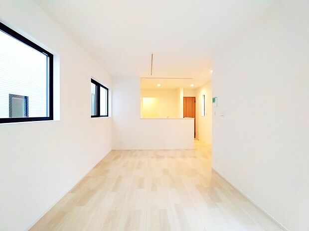 開放感と採光にこだわった広々LDK。