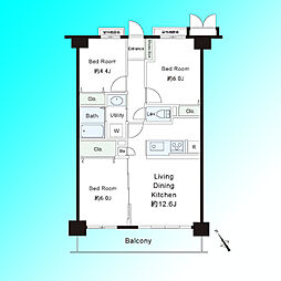 藤和シティコープ東浦和 3LDKの間取図画像