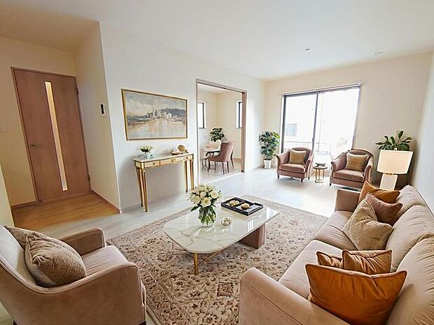 CGで家具を配置しております。家具配置のイメージにご覧ください。 