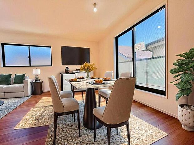 CGで家具を配置しております。家具配置のイメージにご覧ください。