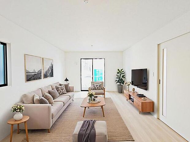 CGで家具を配置しております。家具配置のイメージにご覧ください。