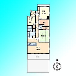 ダイアパレス武蔵浦和5 2SLDKの間取り