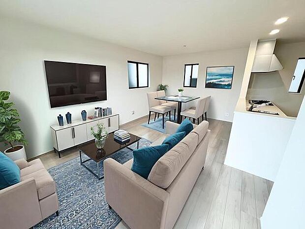 CGで家具を配置しております。家具配置のイメージにご覧ください。