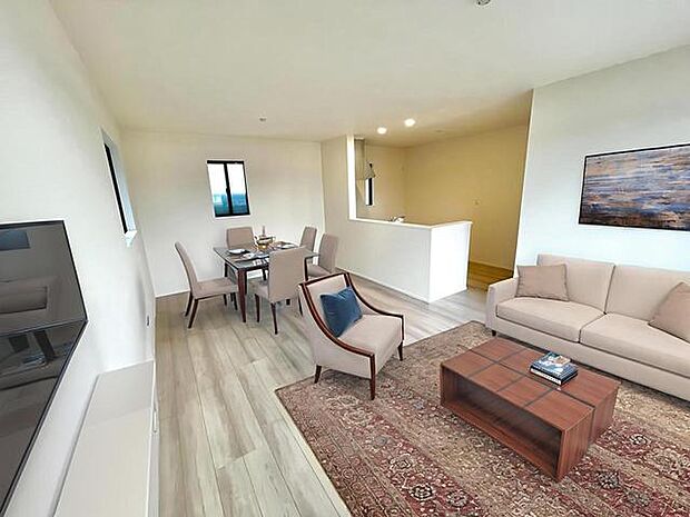 CGで家具を配置しております。家具配置のイメージにご覧ください。