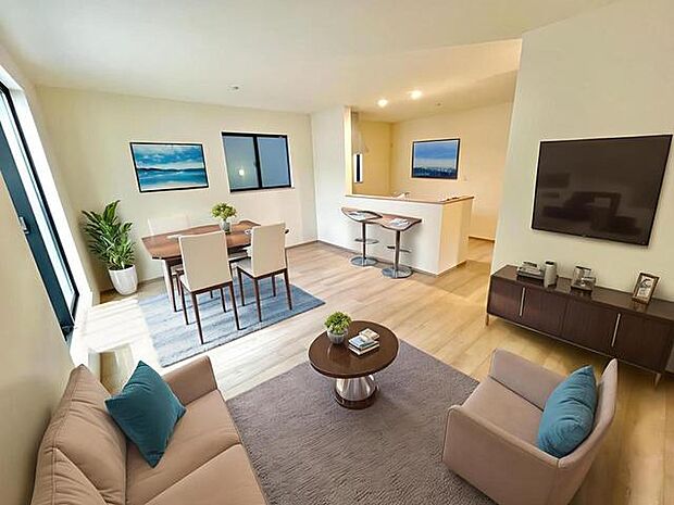 CGで家具を配置しております。家具配置のイメージにご覧ください。