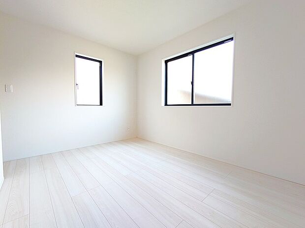 室内空間は明るい色合いで統一しています。 