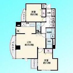 間取図画像 2LDK