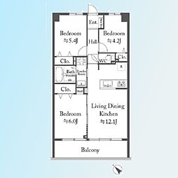 間取図画像 3LDK