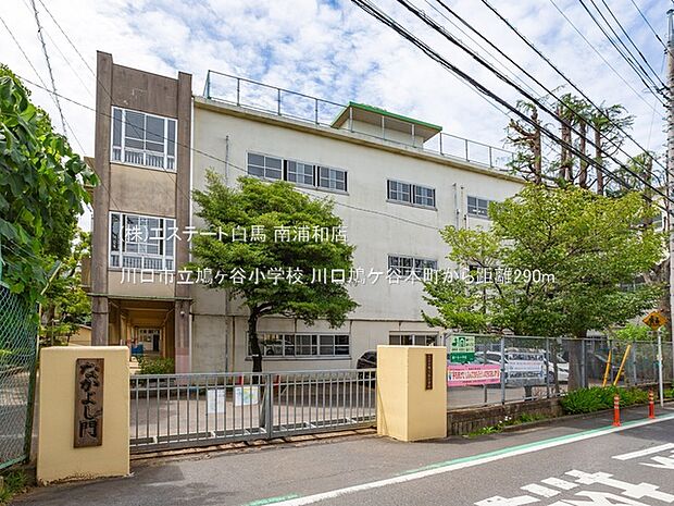 川口市立鳩ヶ谷小学校(290m)