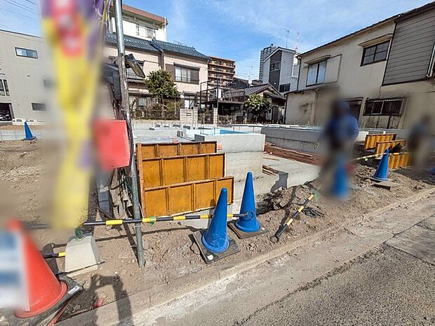 現地外観基礎工事