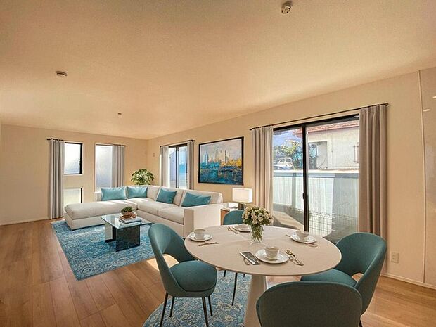 CGで家具を配置しております。家具配置のイメージにご覧ください。