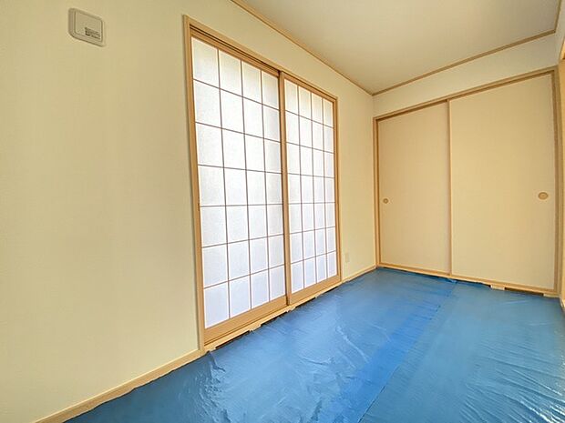 和室とリビングが続き間に。定評のあるプランを採用。