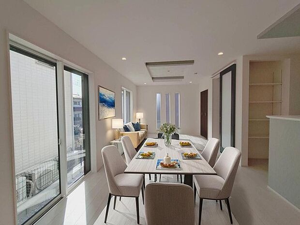 CGで家具を配置しております。家具配置のイメージにご覧ください。 