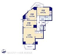 シャインノーブル川口リバーパーク 3LDKの間取図画像