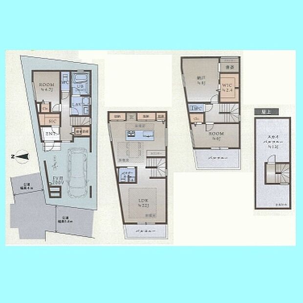 現況と図面が異なる場合は、現況を優先とさせていただきます。 