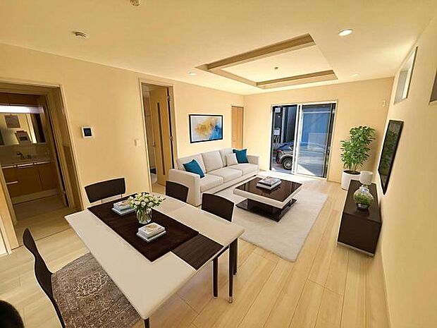 CGで家具を配置しております。家具配置のイメージにご覧ください。