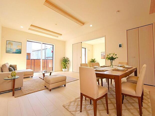 CGで家具を配置しております。家具配置のイメージにご覧ください。