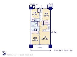 ソル・シエーナ川口 3LDKの間取図画像