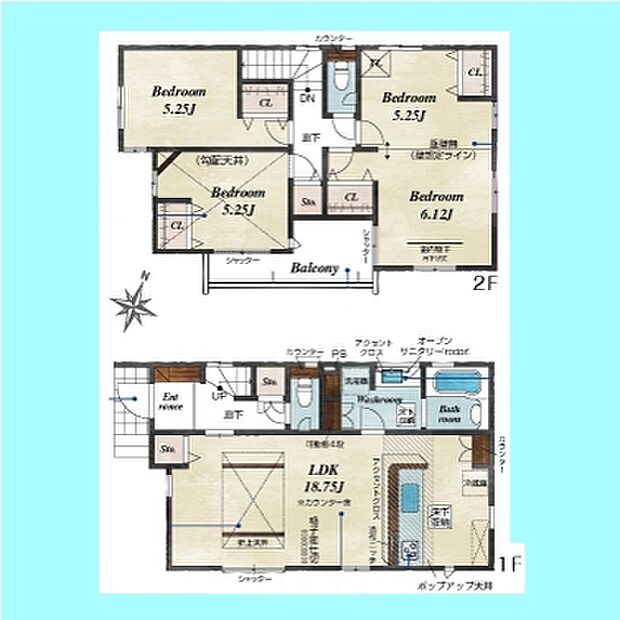 現況と図面が異なる場合は、現況を優先とさせていただきます。 