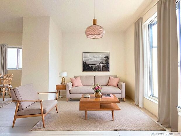 CGで家具を配置しております。家具配置のイメージにご覧ください。