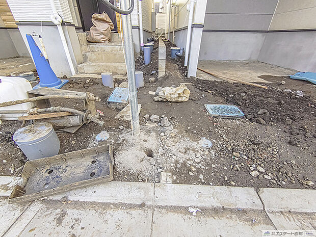 1号棟、2号棟の境界