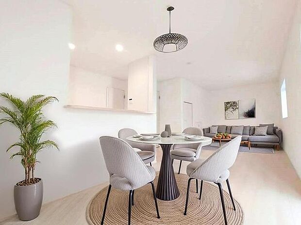 CGで家具を配置しております。家具配置のイメージにご覧ください。