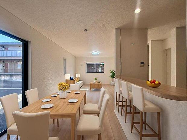 CGで家具を配置しております。家具配置のイメージにご覧ください。