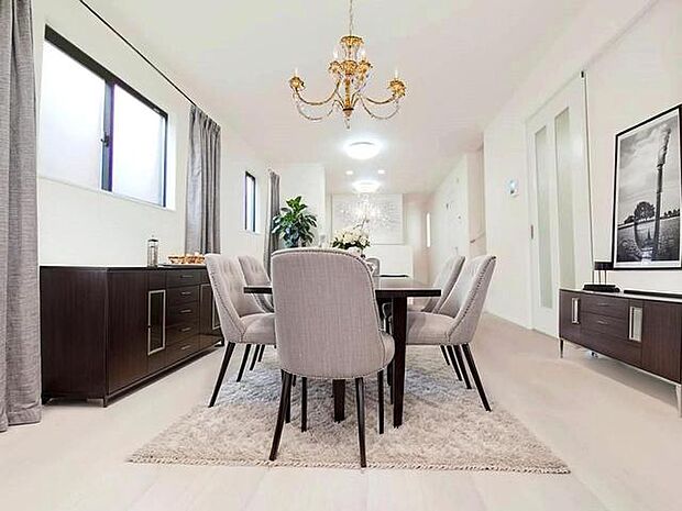 CGで家具を配置しております。家具配置のイメージにご覧ください。