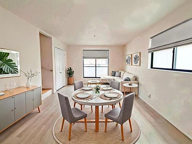 CGで家具を配置しております。家具配置のイメージにご覧ください。 