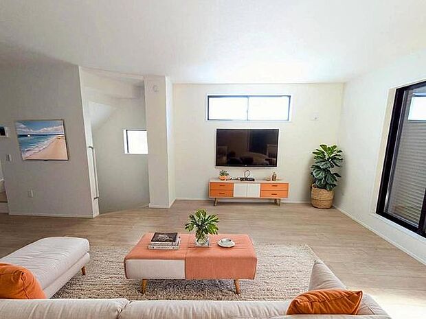 CGで家具を配置しております。家具配置のイメージにご覧ください。