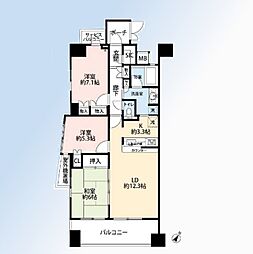 D'クラディア蕨 3LDKの間取図画像