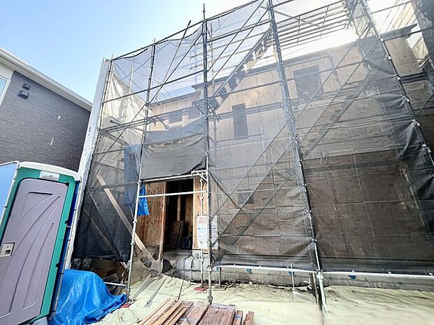 現地建設中写真