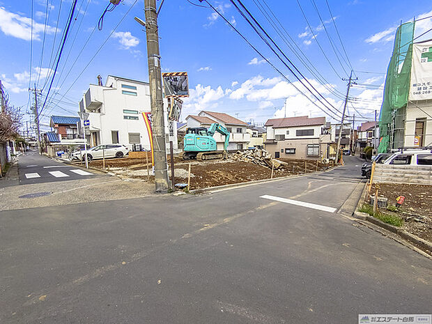 分譲地入口付近