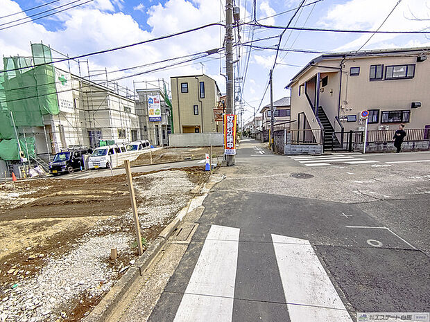 5区画前面道路 南方向