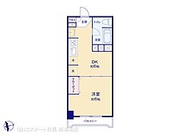 藤和亀有コープ 1DKの間取図画像