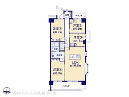 川口幸町パークハウス 4LDKの間取図画像
