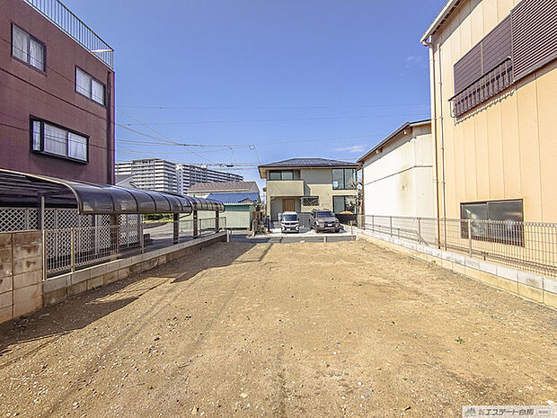 現地土地基礎工事前写真
