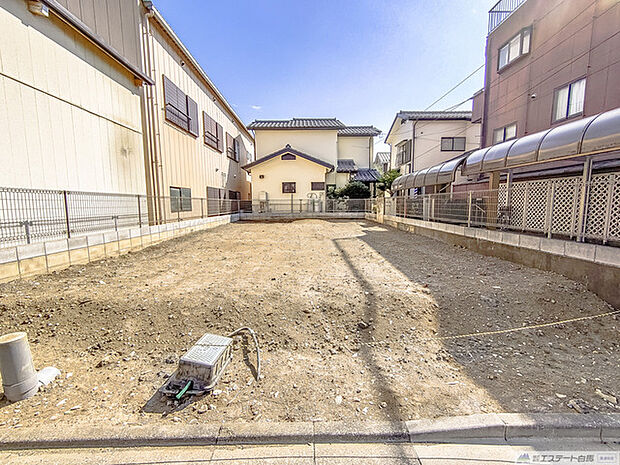 現地土地基礎工事前写真