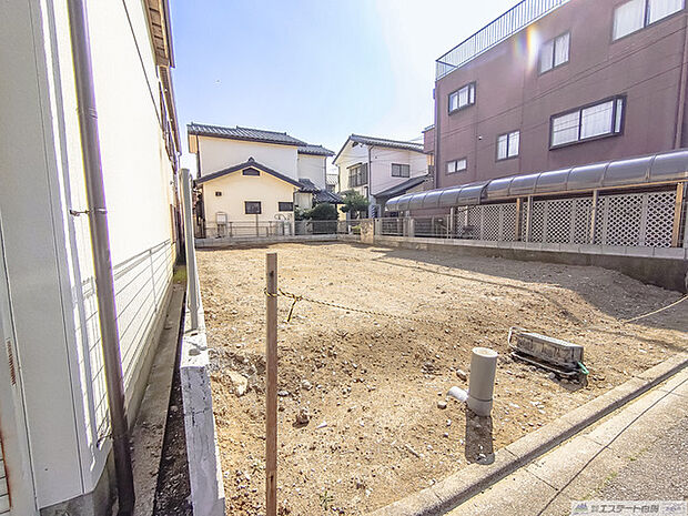 現地土地基礎工事前写真