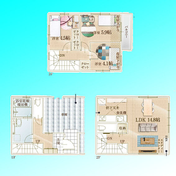 現況と図面が異なる場合は、現況を優先とさせていただきます。