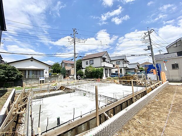 今なら建築中の住まいをご覧いただけます。構造体の質問もお気軽に。 