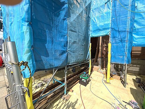 今なら建築中の住まいをご覧いただけます。構造体の質問もお気軽に。