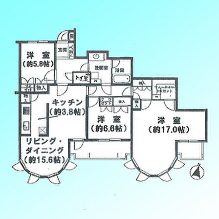 3LDK 間取り