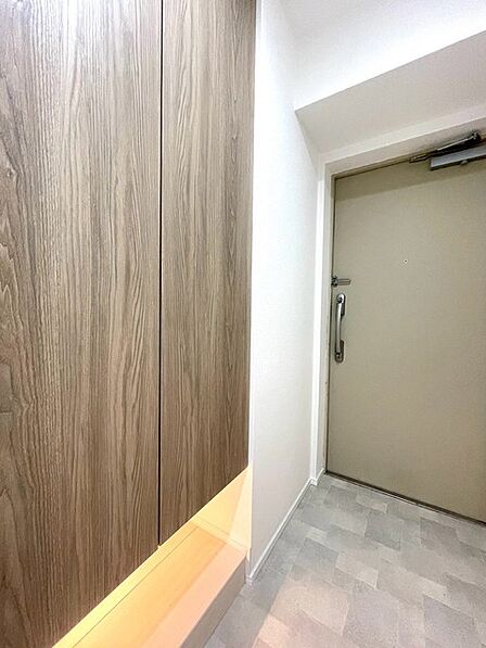 玄関をスッキリ整理。いつも気持ち良く使える玄関収納ボックス付き。