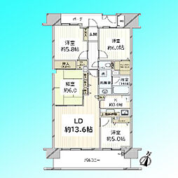 セントラルスウィート大宮桜木町 4LDKの間取図画像
