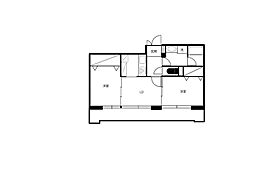 京王線 八幡山駅 徒歩4分の賃貸マンション 2階2LDKの間取り