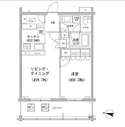 東急池上線 雪が谷大塚駅 徒歩7分の賃貸マンション 1階1LDKの間取り